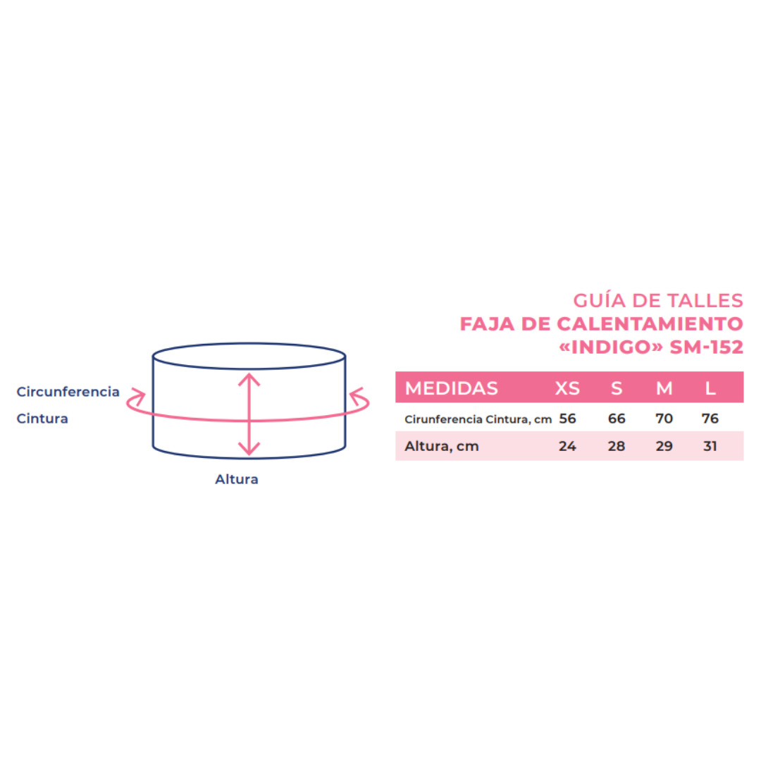Faja de Calentamiento de Lana INDIGO 42*20 cm