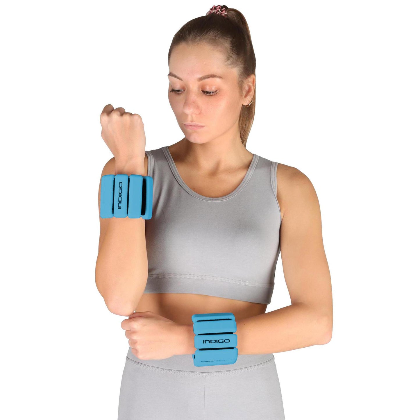 Caneleiras Halteres de Silicone ACTIVE INDIGO 2*0,25 kg