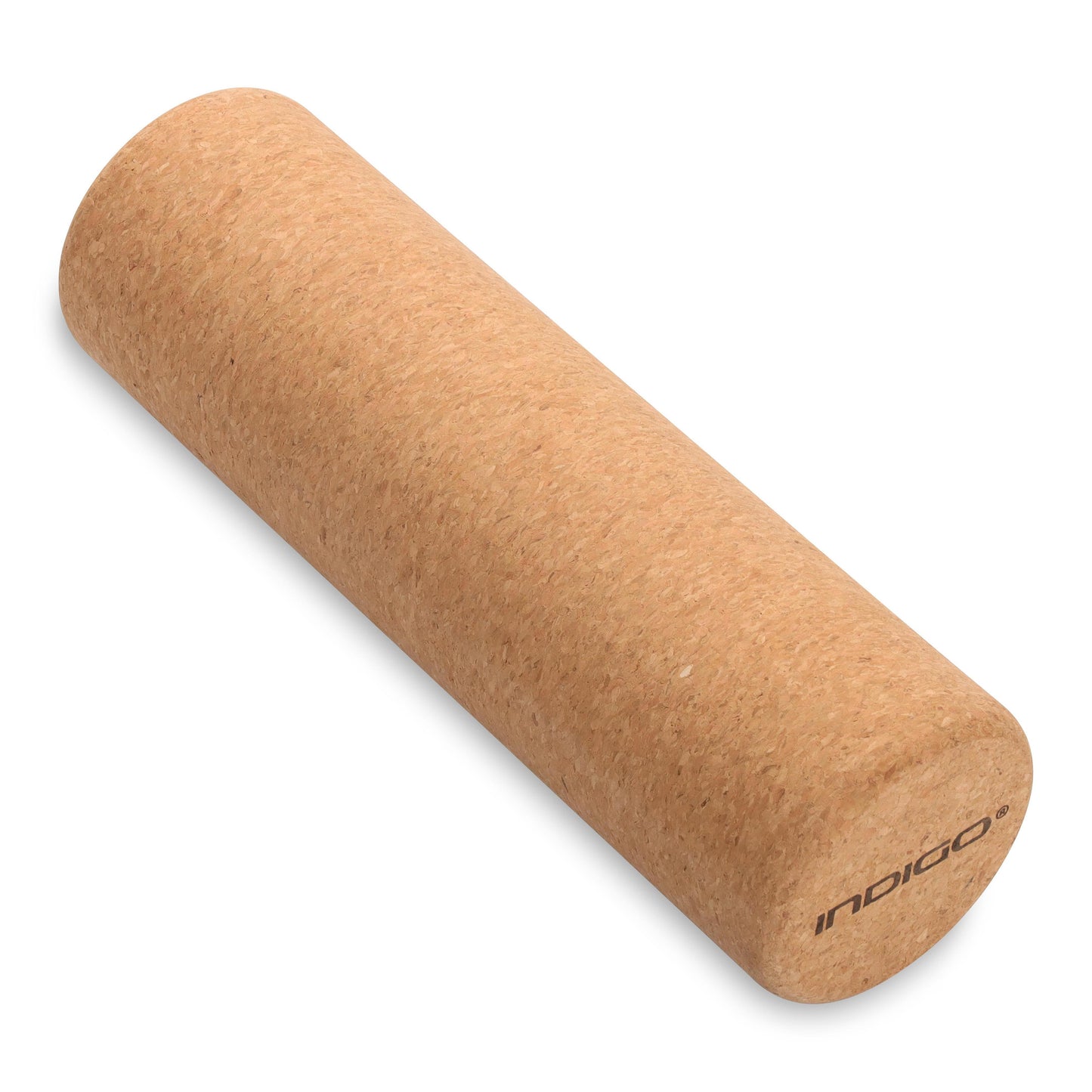 Rouleau de Liège Rond pour Massages Musculaires et Yoga INDIGO Marron 33*10 cm