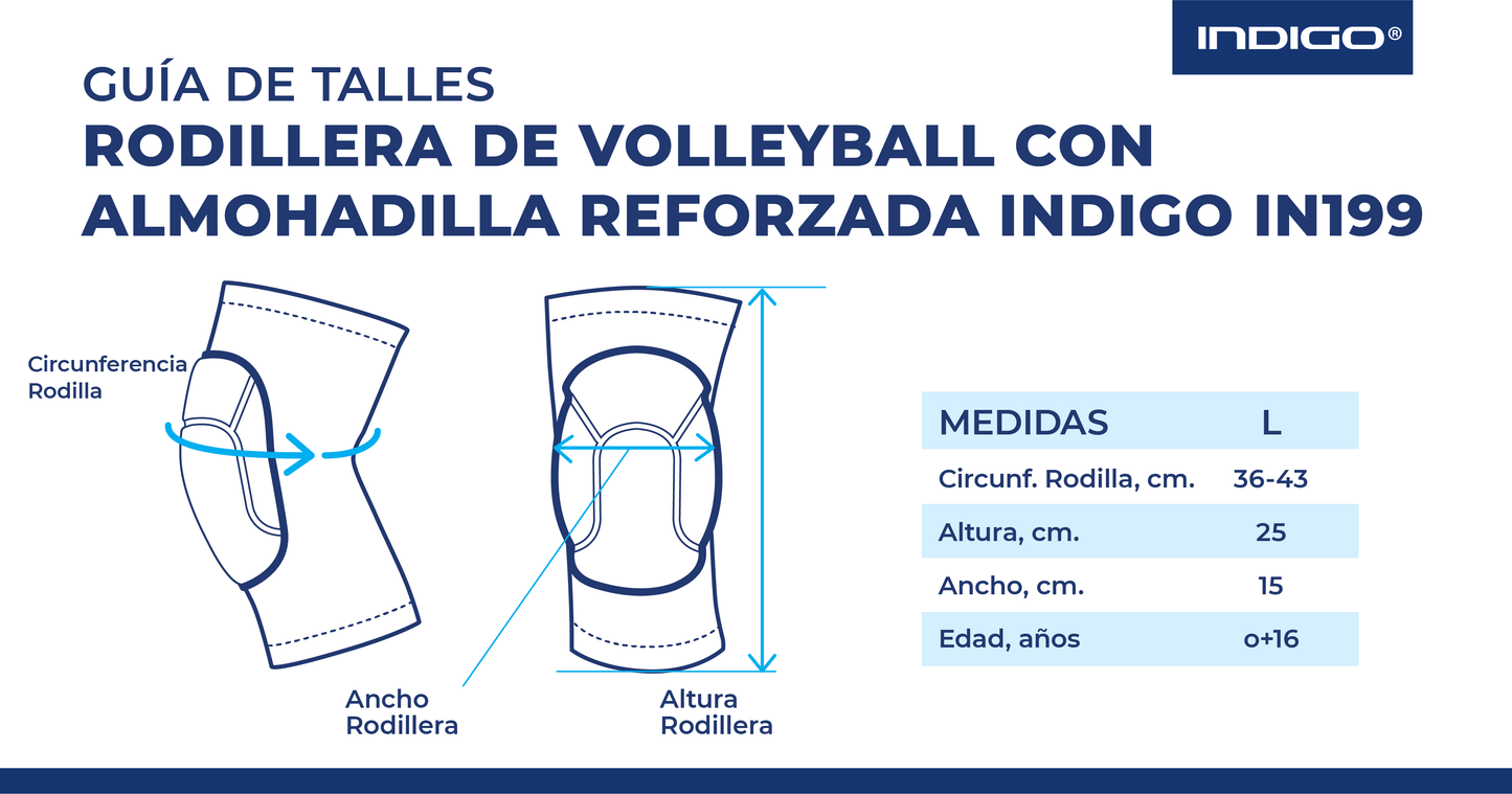 Genouillères Pour Volleyball Avec Coussin Renforcé INDIGO Noir