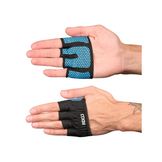 Guantes de Entrenamiento para Crossfit Antideslizantes INDIGO Azul