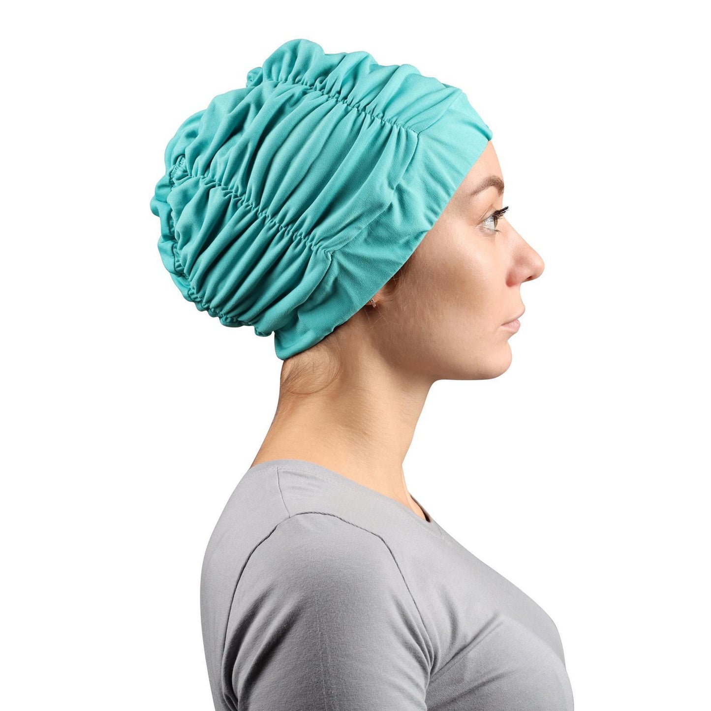 Bonnet De Natation Avec Plis Licra SM Indigo