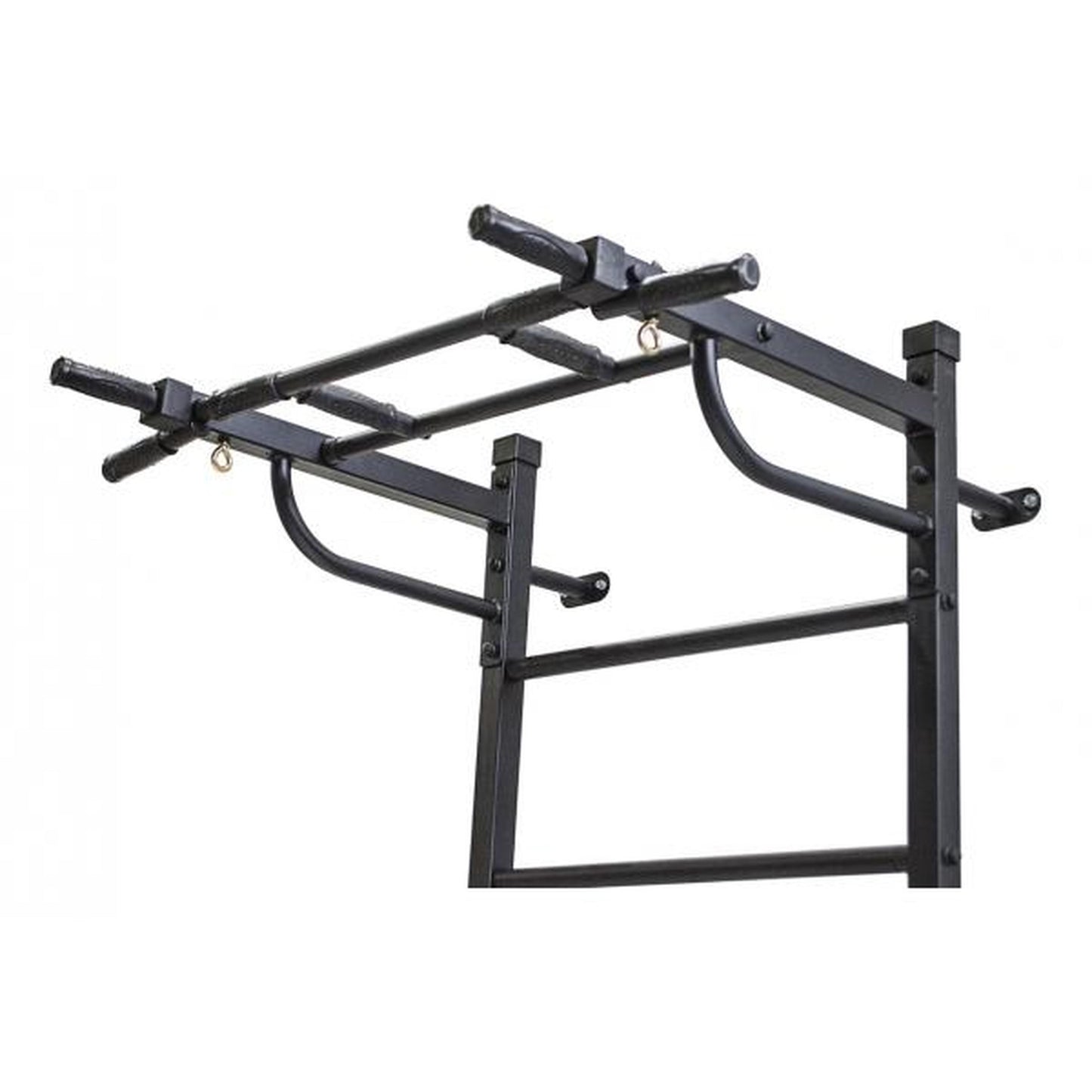 Wall Gym for Adults "3 in 1" with Stall Bars, Dip Bars, Foldable Bench, and Pull-Up Bar BOGATYR FLEXTER White - Black 246*110*68.5 cm