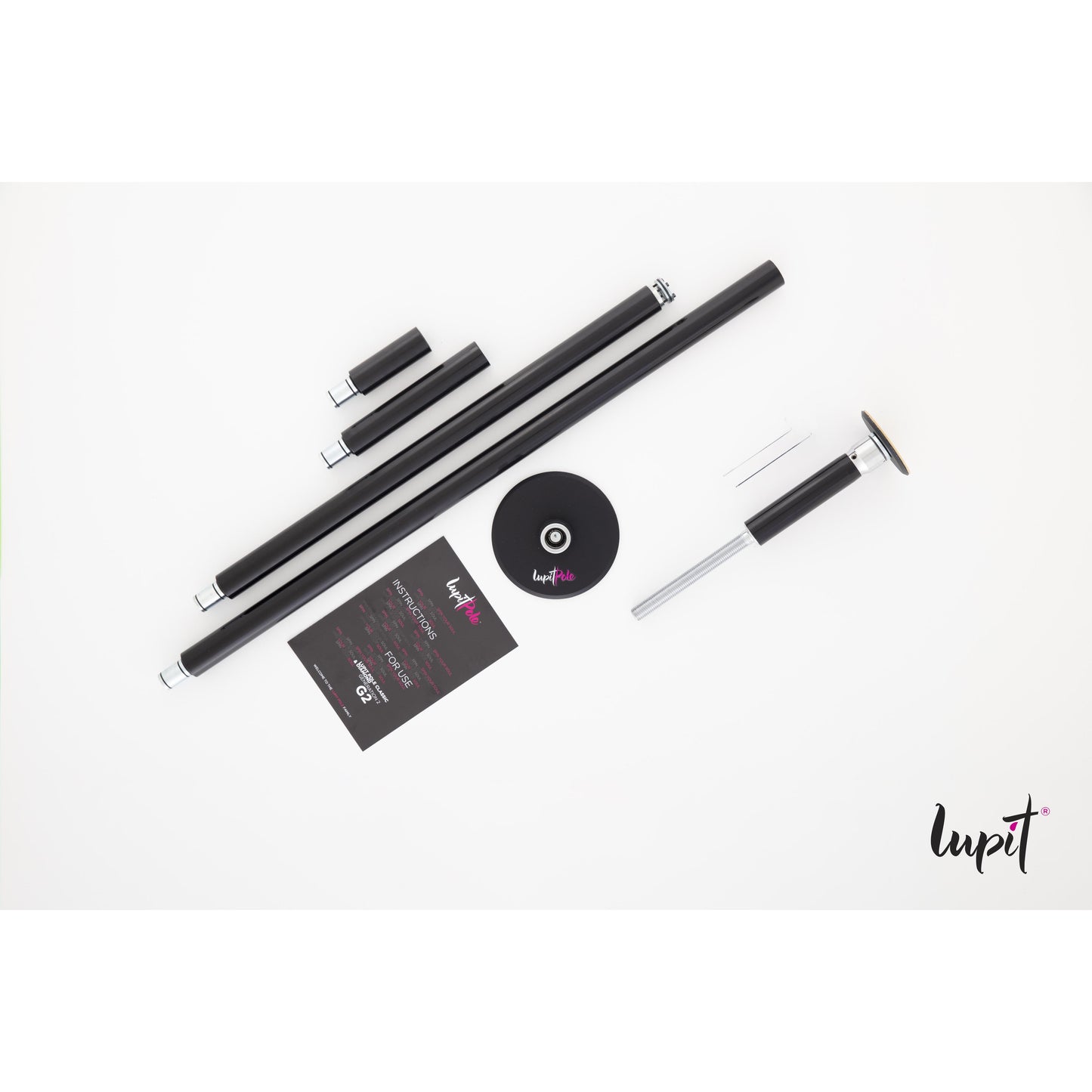 LUPIT Classic Pole Dance Bar 230-180 cm 42/45mm with Standard Locking