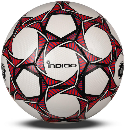 Balón de Futbol Entrenamiento Nº5 con Textura 3D COACHER INDIGO Blanco- Rojo