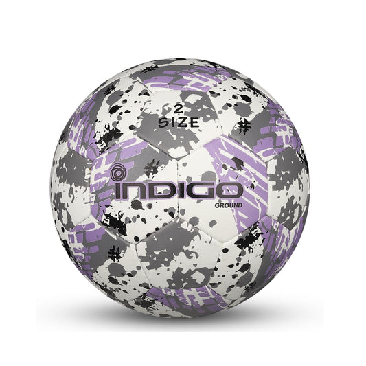 Ground Indigo Soccer Training Ball White-Gray-Purple No. 2