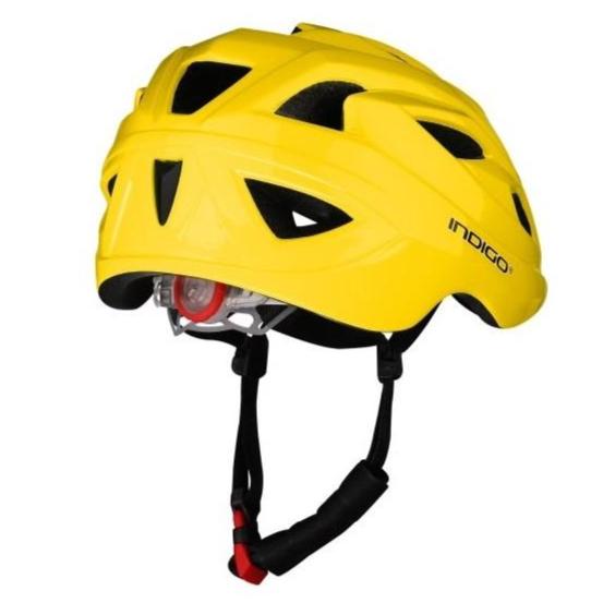 Capacete de Bicicleta Criança com Ventilação INDIGO 51-55 cm Verde Claro