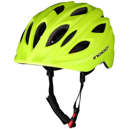 Capacete de Bicicleta Criança com Ventilação INDIGO 51-55 cm Verde Claro