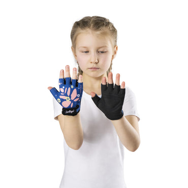 Guantes Ciclismo Infantil FLOWERS INDIGO