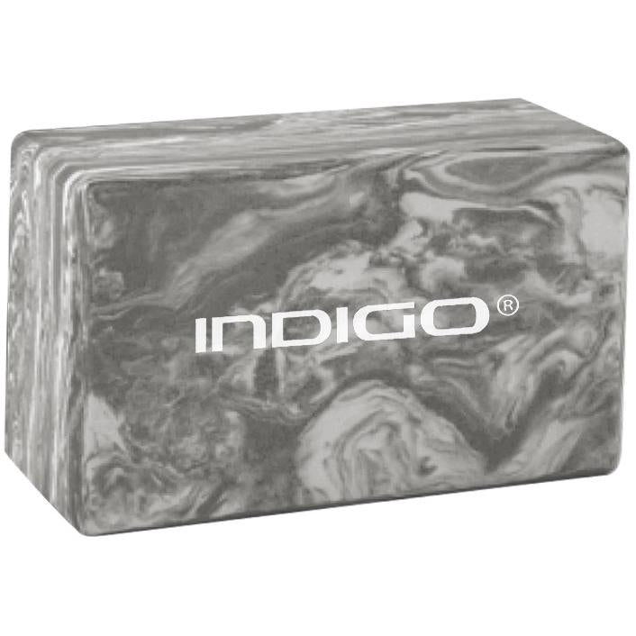 Yoga Block INDIGO 2 Pieces EVA Foam and Lightweight Non-Slip Pilates Marble