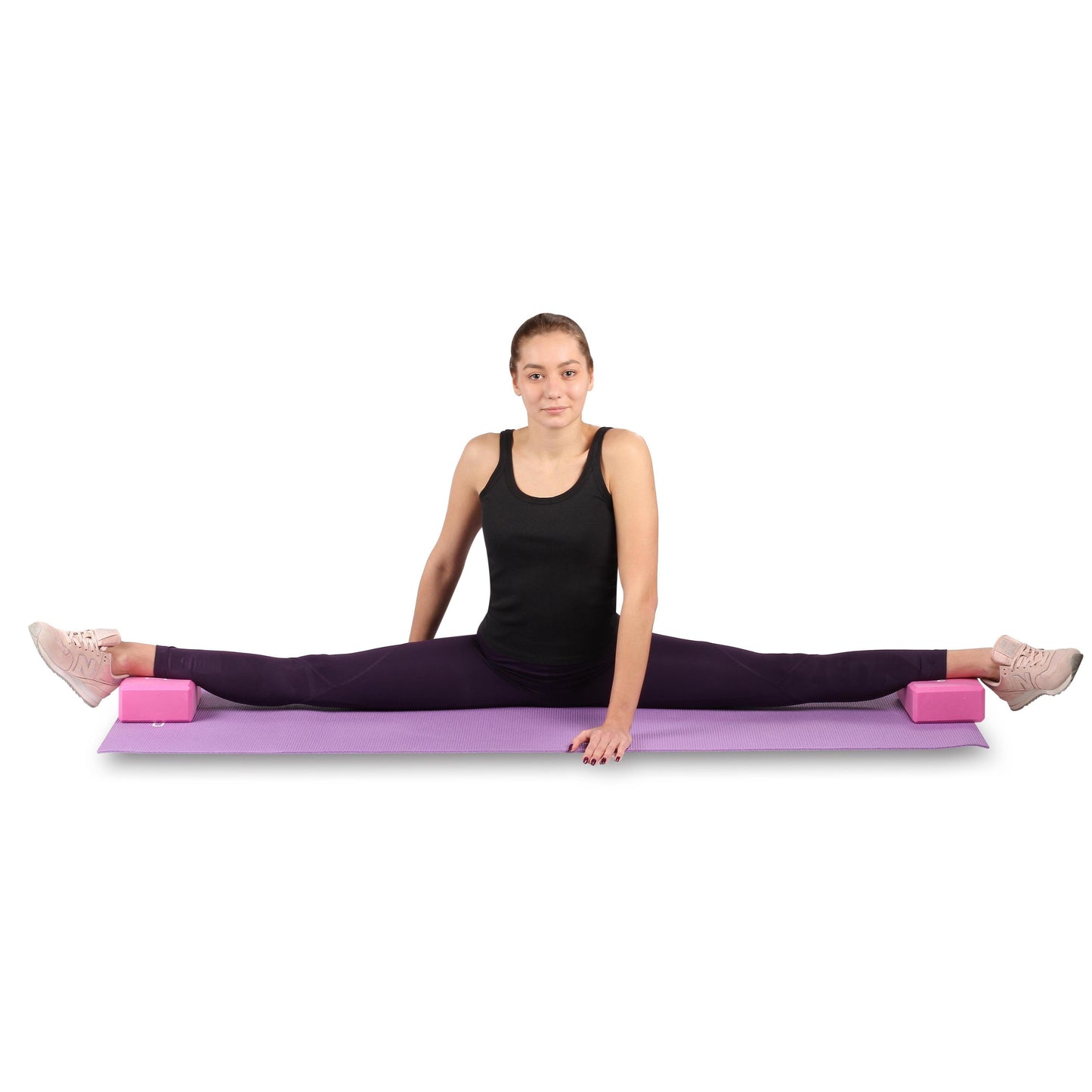 Bloque de Yoga INDIGO 2 Piezas de Espuma EVA y Pilates Ligero y Antideslizante