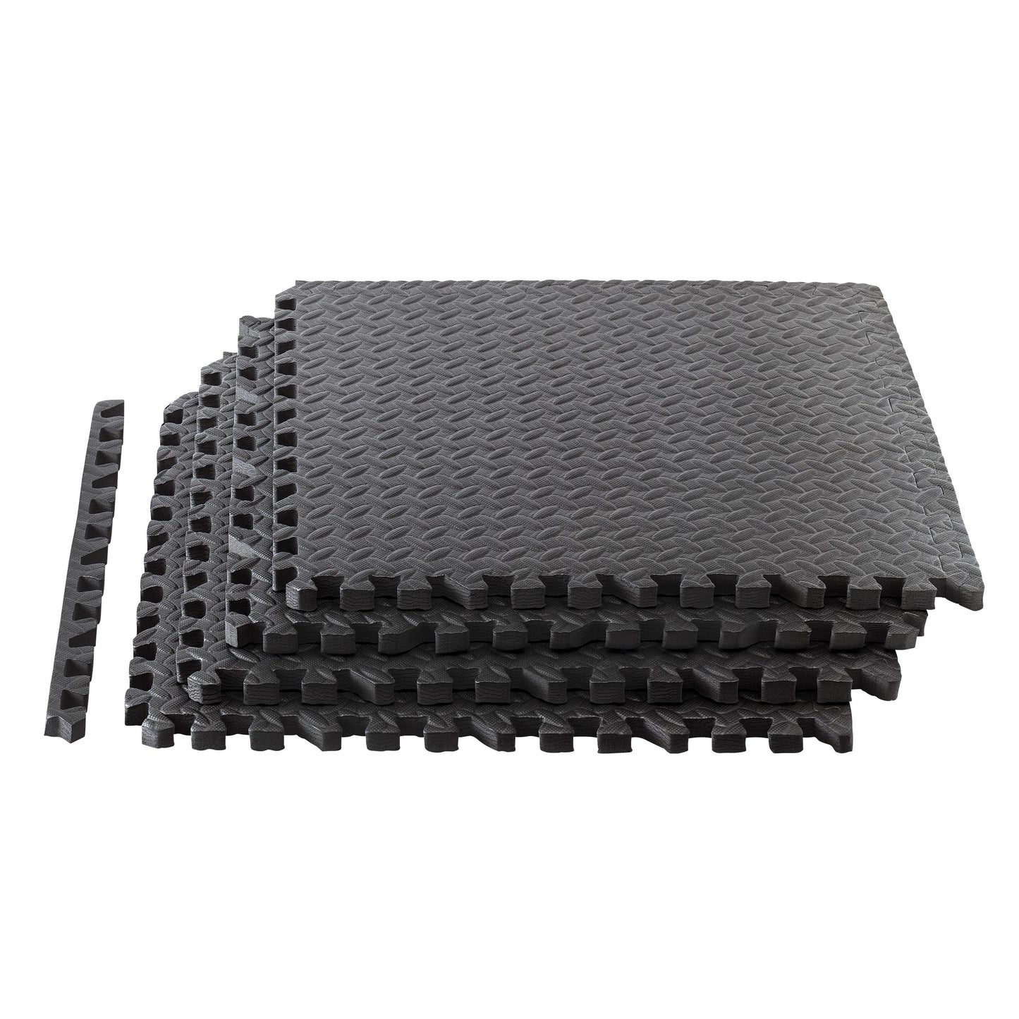 Esterilla de Fitness y Ejercicios Gimnasio Puzzle INDIGO 9 Unidades 60*60*2 cm Negro