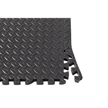 Esterilla de Fitness y Ejercicios Gimnasio Puzzle INDIGO 9 Unidades 60*60*2 cm Negro