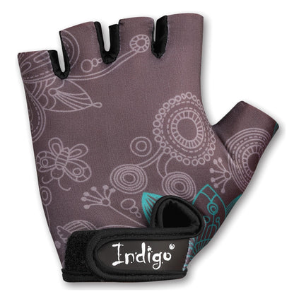 Guantes Ciclismo Mujer INDIGO Gris Claro