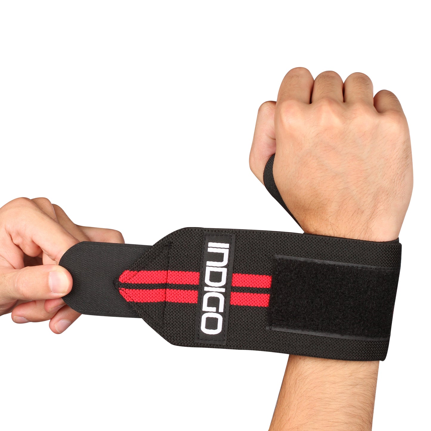 Pulseiras Esportivas Gym INDIGO Preto-Vermelho