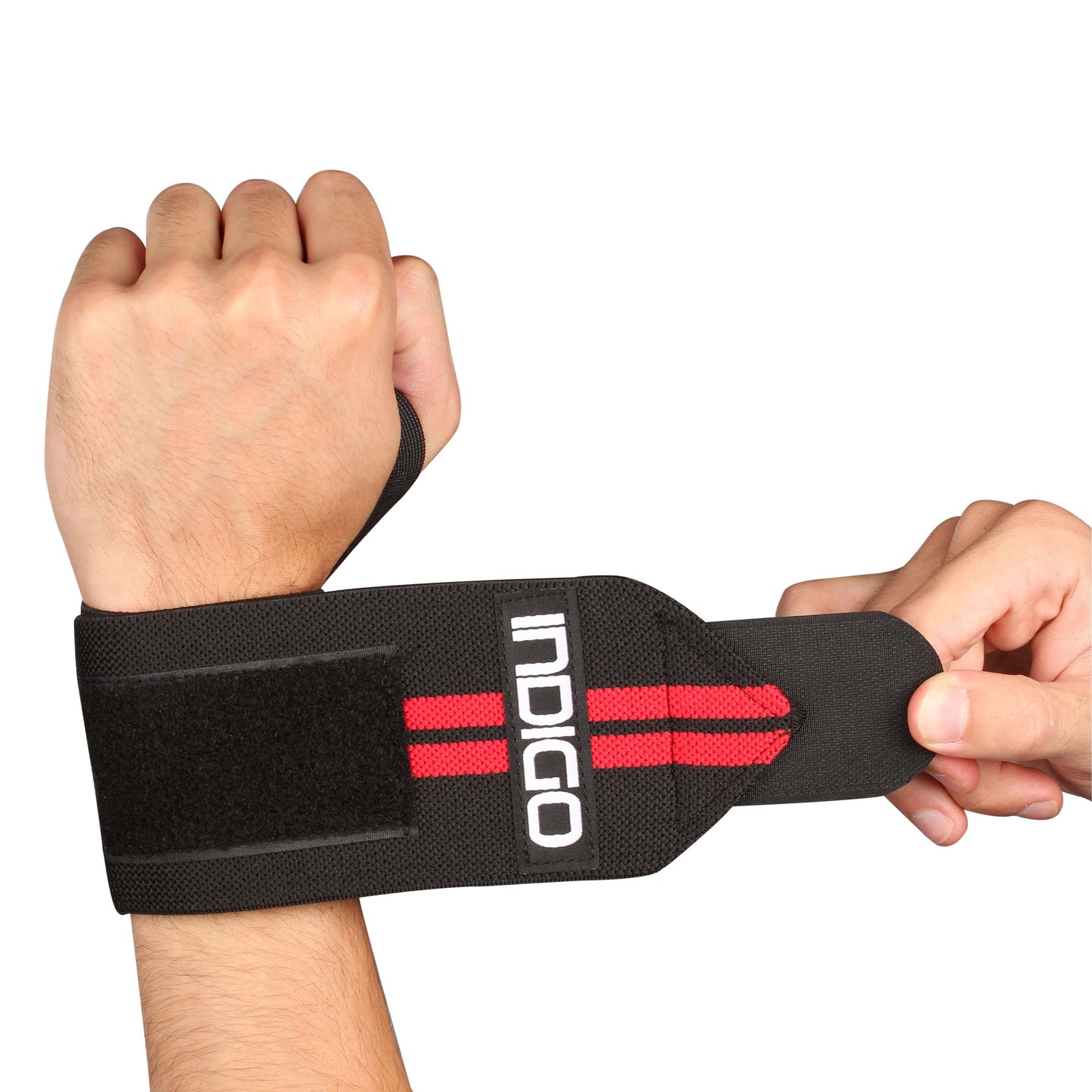 Pulseiras Esportivas Gym INDIGO Preto-Vermelho