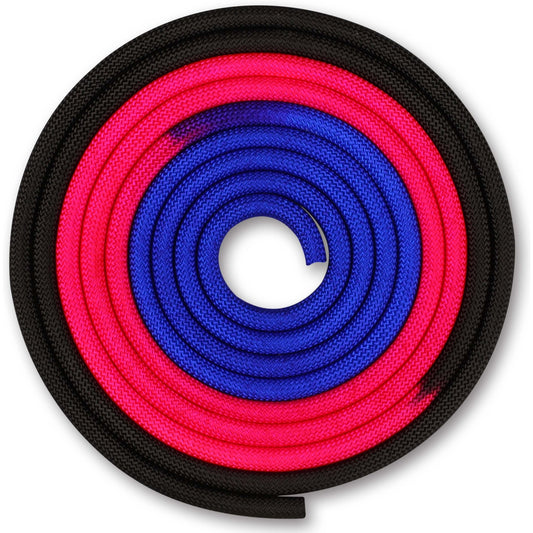 Corda de Ginástica Rítmica 165g INDIGO Tricolor 3 m Azul-Rosa-Preto