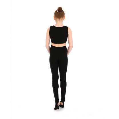 Leggings de Ginástica Rítmica com Meio Pé INDIGO Preto