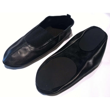 Leather Rhythmic Gymnastics Shoes with Soft Insole INDIGO