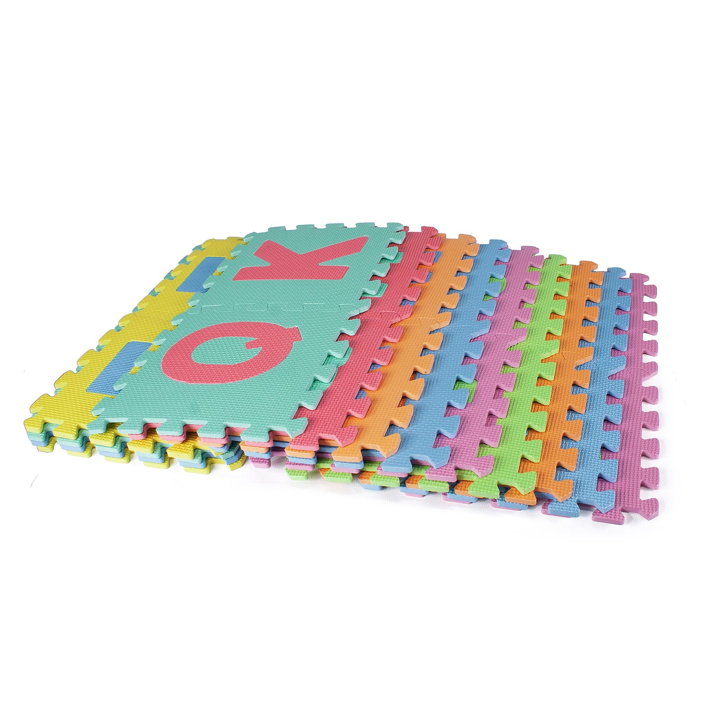 Esterilla de Fitness y Ejercicios Gimnasio Puzzle INDIGO Letras 26 Unidades Multicolor