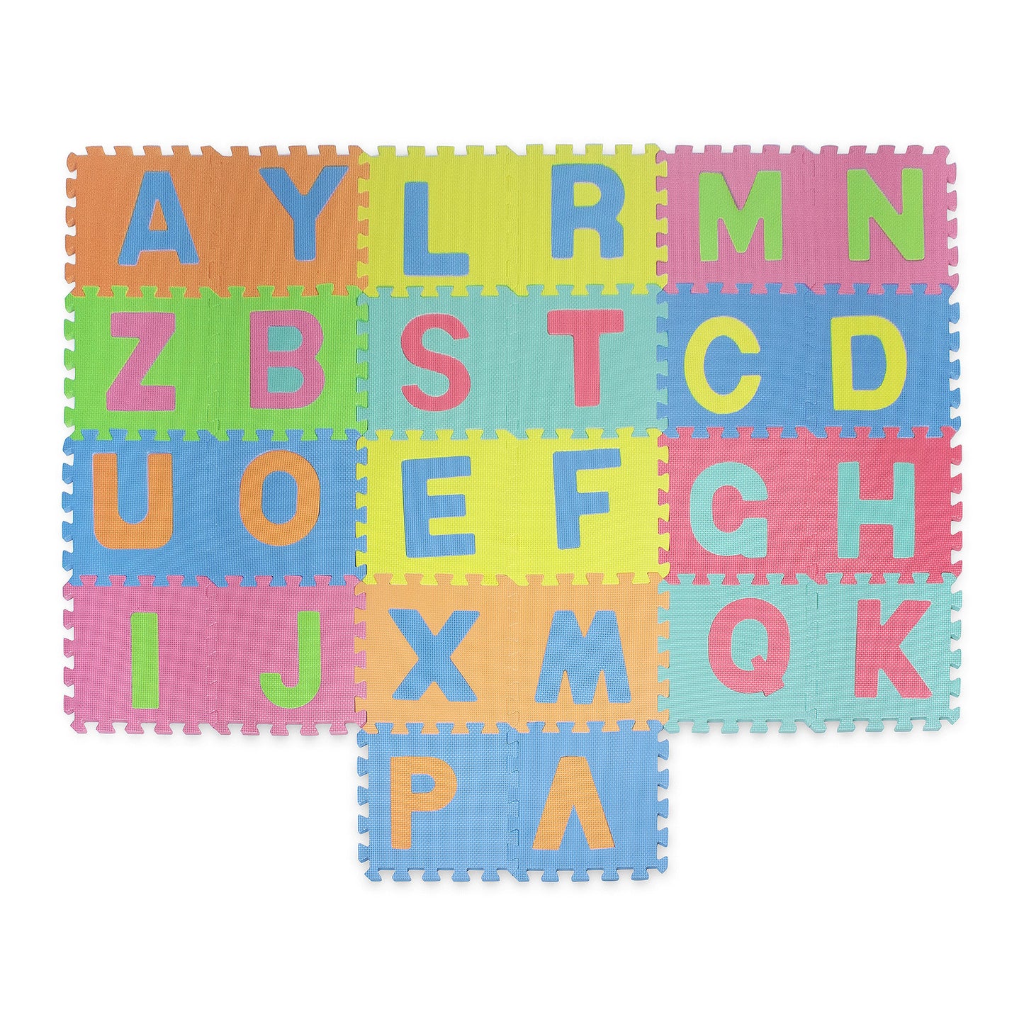 Esterilla de Fitness y Ejercicios Gimnasio Puzzle INDIGO Letras 26 Unidades Multicolor