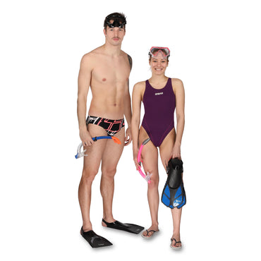 Palmes De Natation - Réglables Avec Talon Ouvert PANGA Indigo