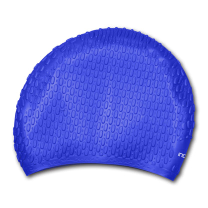 Gorro de Natación Estriado para Cabellos Largos INDIGO