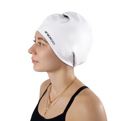 Gorro de Natación Silicona para Cabellos Largos Extra Grande INDIGO