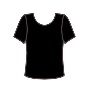 Camiseta Elástica con Mangas Cortas SOLO Negro