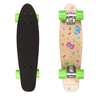 Skateboard de Madera Infantil BUTTERLFY INDIGO 55,88 * 15,24 cm