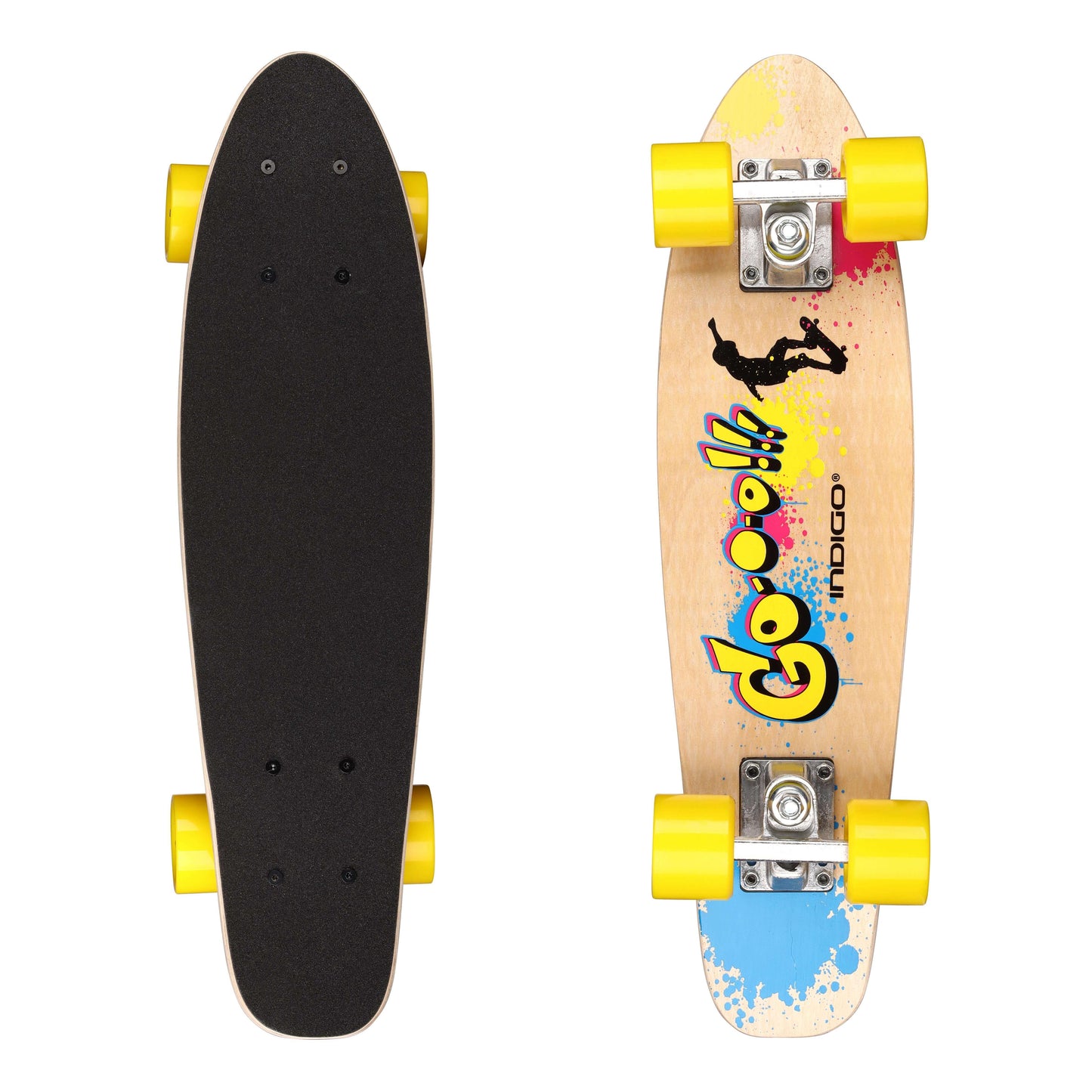 Skate Criança de Madeira GO INDIGO 55,88*15,24 cm